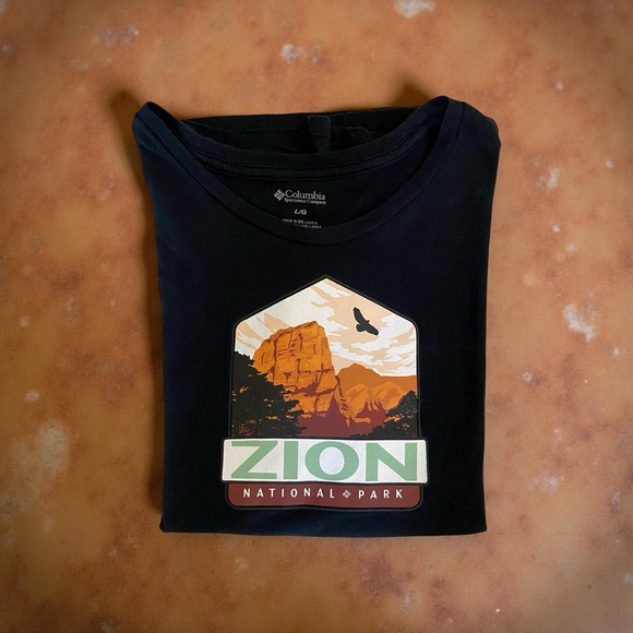 Columbia Zion National Park Soft Graphic Tee Men’s Large - Picture 1 of 7